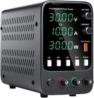 dc Power Supply Adjustable DC Power Supply 30V 10A Lab Power Source Stabilized Switch Power Supply Voltage Regulator 60V 5A for PC (Color : APS3010H)