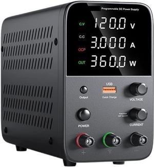 dc Power Supply Adjustable DC Power Supply 30V 10A Lab Power Source Stabilized Switch Power Supply Voltage Regulator 60V 5A for PC (Color : WPS1203H)