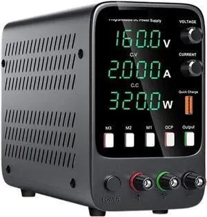 dc Power Supply Adjustable DC Power Supply 30V 10A Lab Power Source Stabilized Switch Power Supply Voltage Regulator 60V 5A for PC (Color : APS1602H)