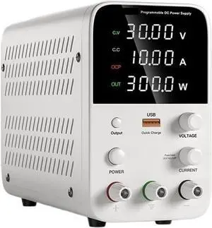 dc Power Supply Adjustable DC Power Supply 30V 10A Lab Power Source Stabilized Switch Power Supply Voltage Regulator 60V 5A for PC (Color : WPS3010B)
