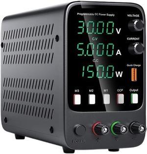 dc Power Supply Adjustable DC Power Supply 30V 10A Lab Power Source Stabilized Switch Power Supply Voltage Regulator 60V 5A for PC (Color : APS305H)