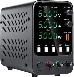 dc Power Supply Adjustable DC Power Supply 30V 10A Lab Power Source Stabilized Switch Power Supply Voltage Regulator 60V 5A for PC (Color : APS605H)