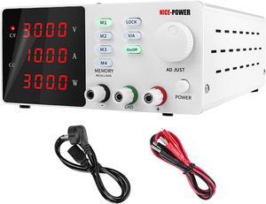 Adjustable Power Supply 30V 10A 60V 5A Programmable DC Power Supply Adjustable High Precision Memory Function Switching Regulated Power Supply (Color : 30V 5A, Power Source Standard : E-U)