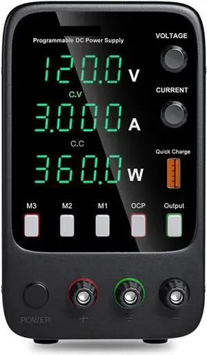 dc Power Supply Adjustable DC Power Supply 30V 10A 60V5A Laboratory Power Supply with Three Groups of Storage Function AC220V/110V (Color : APS1203H 120V 3A)