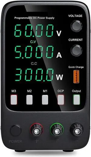 dc Power Supply Adjustable DC Power Supply 30V 10A 60V5A Laboratory Power Supply with Three Groups of Storage Function AC220V/110V (Color : APS605H 60V 5A)