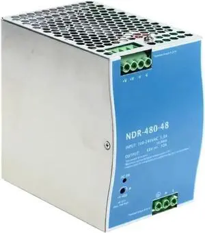 NDR-480-48 DC 48V 10A 480W Single Output Industrial DIN Rail Power Supply