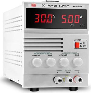 MCH305A Adjustable DC Power Supply Digital Display 5A Mobile Phone Repair 5A DC Power Supply Regulated Power Supply Digital Lab (Size : 220V)