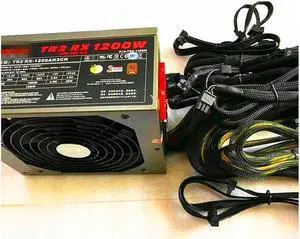10 Graphics Cards 6+2p Tt Power Supply 1200w Half Module Single Channel 12v TR2 RX-1200AH3CH