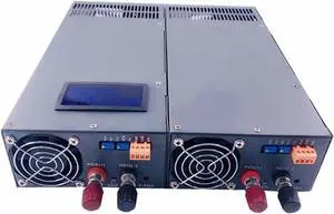 2000W 1500W 1000W Adjustable Switching Power Supply DC 12V 15V 24V 36V 48V 60V 72V 80V 90V 220V LED Power Supply (Color : Without, Size : 110VAC_0-60V_1500W)