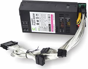 500W Modular Power Supply Small 1U Computer PSU Flex-ATX 500W for ITX PC Active PFC for POS AIO
