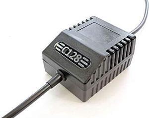 C128 PSU Classic Black UK - Replacement Commodore 128 Power Supply, UK Plug