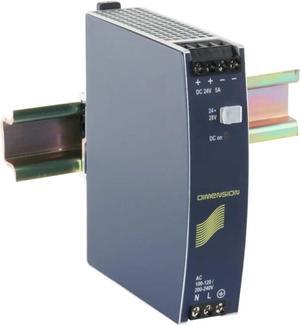 Switching Power Supply DIN-Rail Power Supply CS5.241, 24V DC, 5A Output, 120W, Single Phase, CS5.241 CS 5.241
