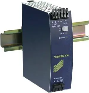 Switching Power Supply Din-Rail Power Supply QS5.241, 24V DC, 5A Output, 120W, Single Phase, QS5.241