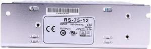 RS-75-12 72W/6A/12V DC Single Output Switching Power Supply