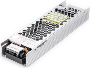 UHP-200-24 201.6W 24V 8.4A Slim Power Supply - Fanless, Quiet Operation, 90-264VAC, Ideal for Office Equipment and Space-Constrained Applications