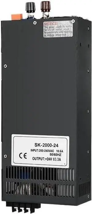 2000W Switching Power Supply 0-12V 24V 36V 48V 60V 80V 110V 220V AC/DC SK2000 Adjustable Voltage Current High Power SMPS(110V,0-12V 166.6A)