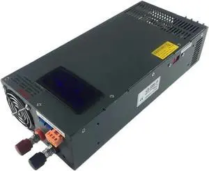110V Switching Power Supply 1000W 1500W 2000W ac-dc Switching Power Supply Voltage and Current Adjustable 12V 24V 36V 48V 70V 350V with Display(0-13.8V,1500W)