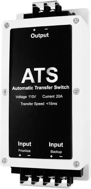 AC 110V 20A Dual Power Automatic Tranfer Switch,Two Ways 0.015S High Speed Tranfer Switch, ATS Auto Transfer Switch