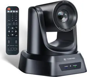 HDMI/USB PTZ Camera 10X Optical Zoom 60fps 1080P Video Conference Camera for Church Worship Live Streaming Meeting Online Learn with Zoom Skype OBS and More