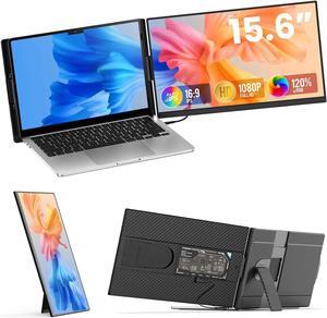 Laptop Screen Extender 15.6", 1080P FHD 120% sRGB Portable Monitor, Plug & Play, Detachable Screen, Laptop Monitor Extender of Laptops, Compatible with Windows, Mac, Chrome