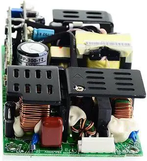 Original Mean Well EPP-300 Series 300W 12V Industrial Open Frame Power Supply 110V/220VAC to 12V DC 25A Green PCB Power Unit PSU Transformer with PFC