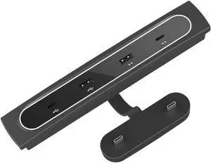 SEADEAR Multi-Port Compatible Docking Station 4 in 1 with LED Light, Docking Station USB C Multiport HUB Center Console Adapter Cable Charger Car Center Console Smart Sensor Fit ForTeslaModel3/Y
