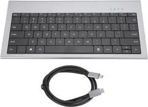 11 in 1 USB C Keyboard Hub, Wired Multifunctional Docking Station, 4K, 10Gbps Data Transfer, 100W PD Charging, 78 Key Layout Keyboard