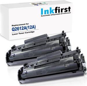 2 Inkfirst Compatible Toner Cartridges Replacement for HP Q2612A 12A Laserjet 1010 1012 1018 1020 1022 1022N 1022NW 3015 3020 3030 3050 3052 3055 M1005 MFP M1319 M1319F