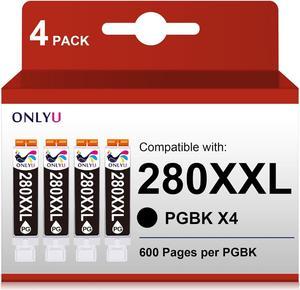 ONLYU Compatible Ink Cartridge for Canon 280 PGI-280 XXL Ink for PIXMA TR7520 TR8520 TS6120 TS6320 TS9120 TS9521C TS8120 TS8220 TS9520 Ink Printer (2 PGBK)