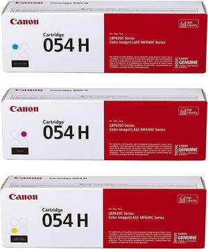 Canon Genuine 054 High Yield CMY Color Toner Cartridge Set