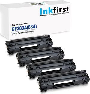 4 Inkfirst Compatible Toner Cartridges Replacement for HP CF283A 83A Laserjet Pro MFP M125a MFP M125rnw MFP M125nw M201dw M201n MFP M225dn MFP M225dw MFP M127fn MFP M127fw