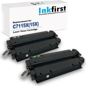 2 Inkfirst Compatible Toner Cartridges Replacement for HP C7115X 15X Laserjet 1000 1200 1200n 1200se 1220 1220se 3300 3310 3310 MFP 3320 3320 MFP 3320n 3320n MFP 3330 3330 MFP 3380