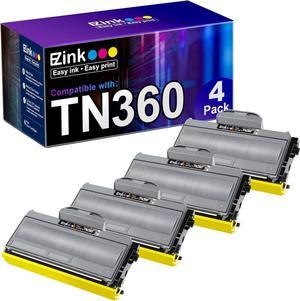 E-Z Ink(TM) Compatible Toner Cartridge Replacement for Brother TN330 TN360 TN-330 TN-360 High Yield Compatible with DCP-7040 DCP-7030 MFC-7840W HL-2140 MFC-7340 MFC-7440N HL-2170W HL-2150N (4 Black)