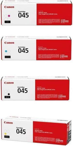 Canon CRG-045 4-Color Complete Toner Cartridge Set