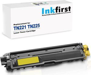 Inkfirst® Yellow Toner Cartridge TN221Y TN225Y (TN-221Y TN-225Y) Compatible Remanufactured for Brother TN221 TN225 Yellow MFC-9130CW MFC-9330CDW MFC-9340CDW HL-3170CDW HL-3170CW HL-3140CW