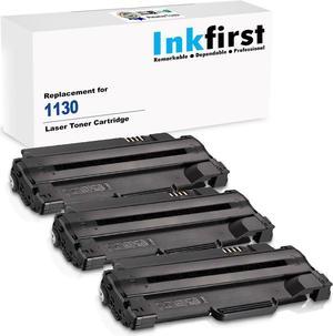 3 Inkfirst® High Yield Toner Cartridges 1130 (330-9553) Compatible Remanufactured for Dell 1130 1135 Black Dell 1133 1135N 1130 1130N