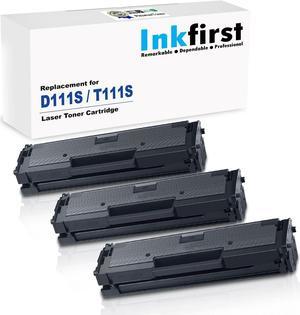 3 Inkfirst® Toner Cartridges D111S (MLT-D111S) Compatible Remanufactured for Samsung D111S Black Xpress M2022 M2022W M2070 M2070F M2070FW M2070W M2071 M2071FH M2071W M2020 M2020W M2021 M2021W