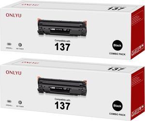 ONLYU Compatible Toner Cartridge Replacement for Canon 137 CRG137 MF212w MF216n MF217w MF244dw MF247dw MF249dw MF227dw MF229dw MF232w MF236n LBP151dw D570 Laser Printers (Black, 2-Pack)