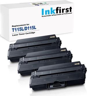 3 Inkfirst®Toner Cartridges D115L (MLT-D115L) Compatible Remanufactured for Samsung D115L Black Xpress SL-M2870 SL-M2880FW SL-M2830DW SL-M2820DW SL-M2870FW SL-M2620 SL-M2820 SL-M2670