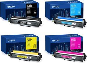 ONLYU Compatible Toner Cartridge Replacement for Brother TN227 TN-227 TN-227BK TN223 TN223BK for HL-L3210CW HL-L3290CDW HL-L3230CDW HL-L3270CD MFC-L3750CDW MFC-L3710CW MFC-L3770CDW Printer (4 Pack)