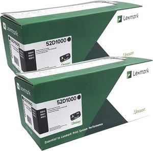 52D1000 (LEX-521) Toner, 6000 Page-Yield, Black, Sold as 2 Each