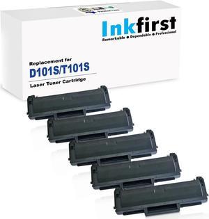 5 Inkfirst® Toner Cartridges D101S (MLT-D101S) Compatible Remanufactured for Samsung D101S Black SF-760P ML-2164 ML-2164W ML-2165W SCX-3400 SCX-3400F SCX-3405 SCX-3405FW