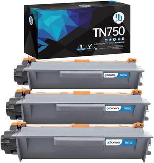 Gotoners 3PK TN750 Toner TN-750 for Brother MFC-8950DW MFC-8910DW HL-5450DN HL-5470DW HL-5470DWT HL-6180DW MFC-8510DN MFC-8710DW MFC-8510DW MFC-8810DW DCP-8150DN DCP-8155DN MFC-8950DWT TN720 TN-720