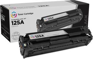 LD Remanufactured Toner Cartridge Replacement for HP 125A CB540A (Black)