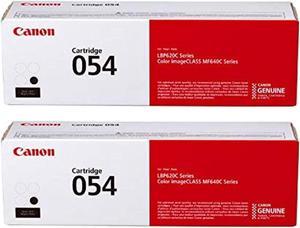 Canon Genuine 054 Black Toner Cartridge 2-Pack