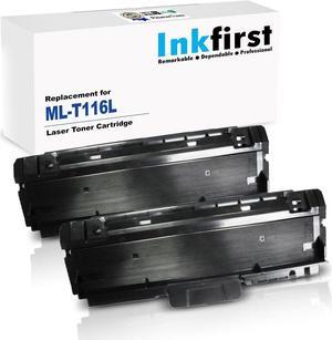 2 Inkfirst® Toner Cartridges D116L (MLT-D116L) Compatible Remanufactured for Samsung D116L Black Xpress M2625 M2625D M2626 M2675 M2675F M2675FN M2676 M2825DW M2825ND M2826 M2875 M2875FD M2875FW M2876