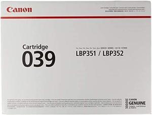 Canon Genuine Toner, Cartridge 039 Black (0287C001), 1 Pack, for Canon imageCLASS LBP352dn, LBP351dn Laser Printers