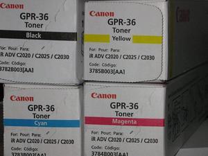 Canon GPR-36 Toner Cartridge Set (OEM 3782B003AA. 3783B003AA. 3784B003AA. 3785B003AA)