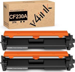 v4ink Compatible CF230A 30A Toner Cartridge Replacement for HP 30A 30X CF230A CF230X Toner Black Ink for use in HP Pro M203dw M203d M203dn M203 MFP M227fdw M227fdn M227sdn M227 Printer (2 Black)