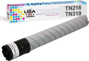 MADE IN USA TONER Compatible Replacement for use in Konica Minolta bizhub C220, C280, C360 (TN-216K, TN-319K) (Black, 1 Cartridge)